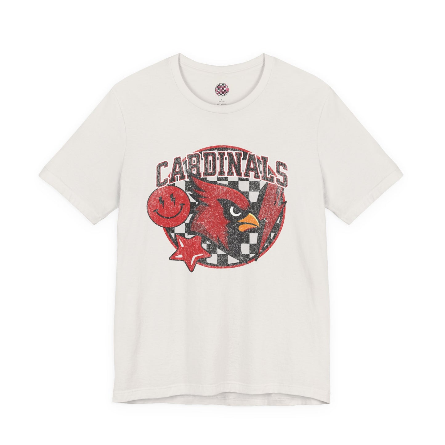 Checkered Cardinals | Unisex Jersey Short Sleeve Tee