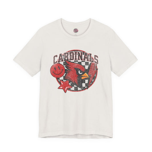 Checkered Cardinals | Unisex Jersey Short Sleeve Tee