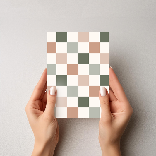 Kindle Insert - Neutral Checkered