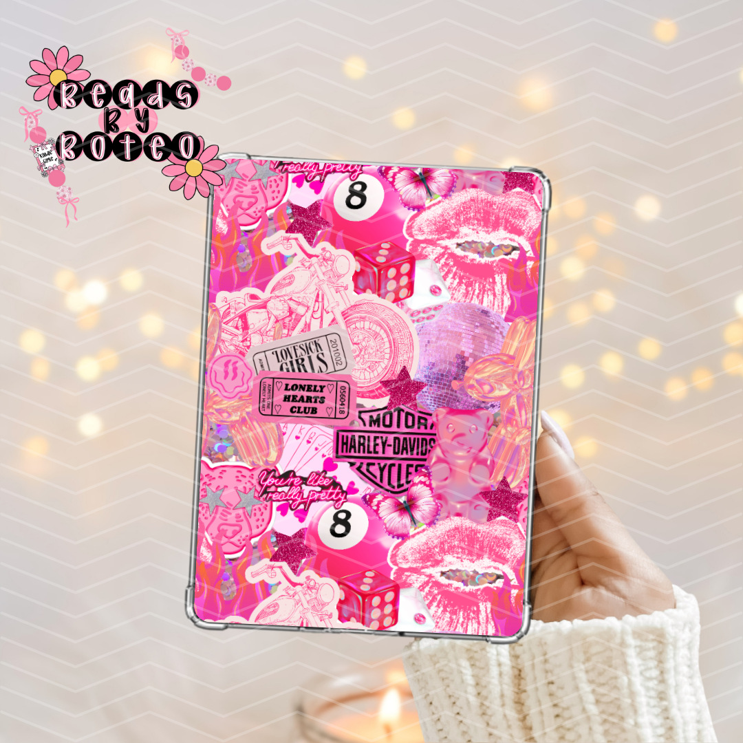 Kindle Insert - Trendy Pink Collage