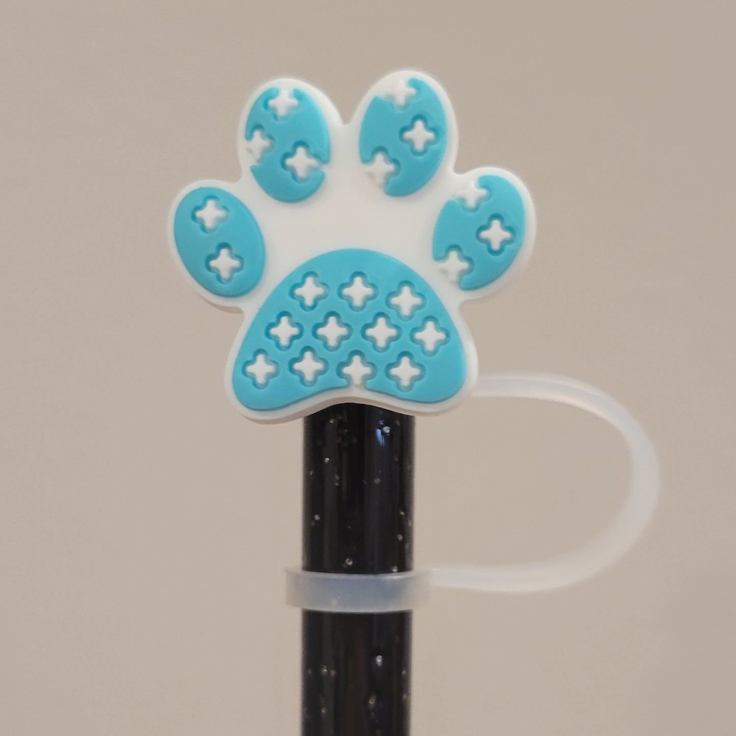 Straw Toppers - Paw Print