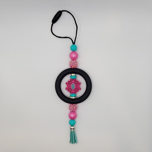 Car Charms - Pink Aztec