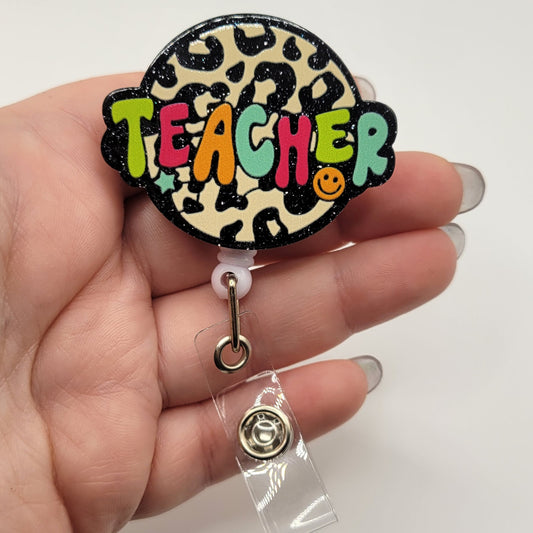 Badge Reels - Cheetah Teacher