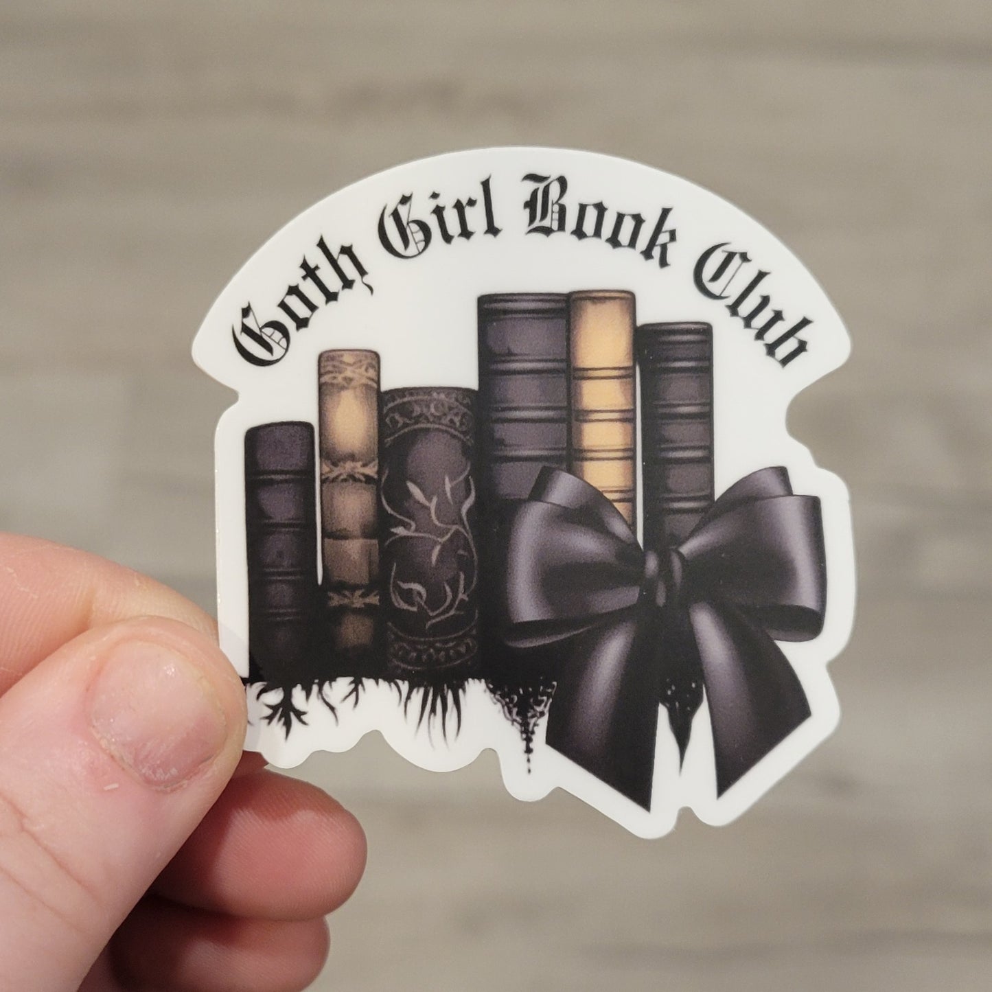 Stickers - Goth Girl Book Club (2.5")