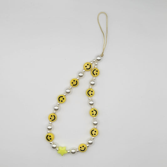 Wrist Straps - Yellow Smileys