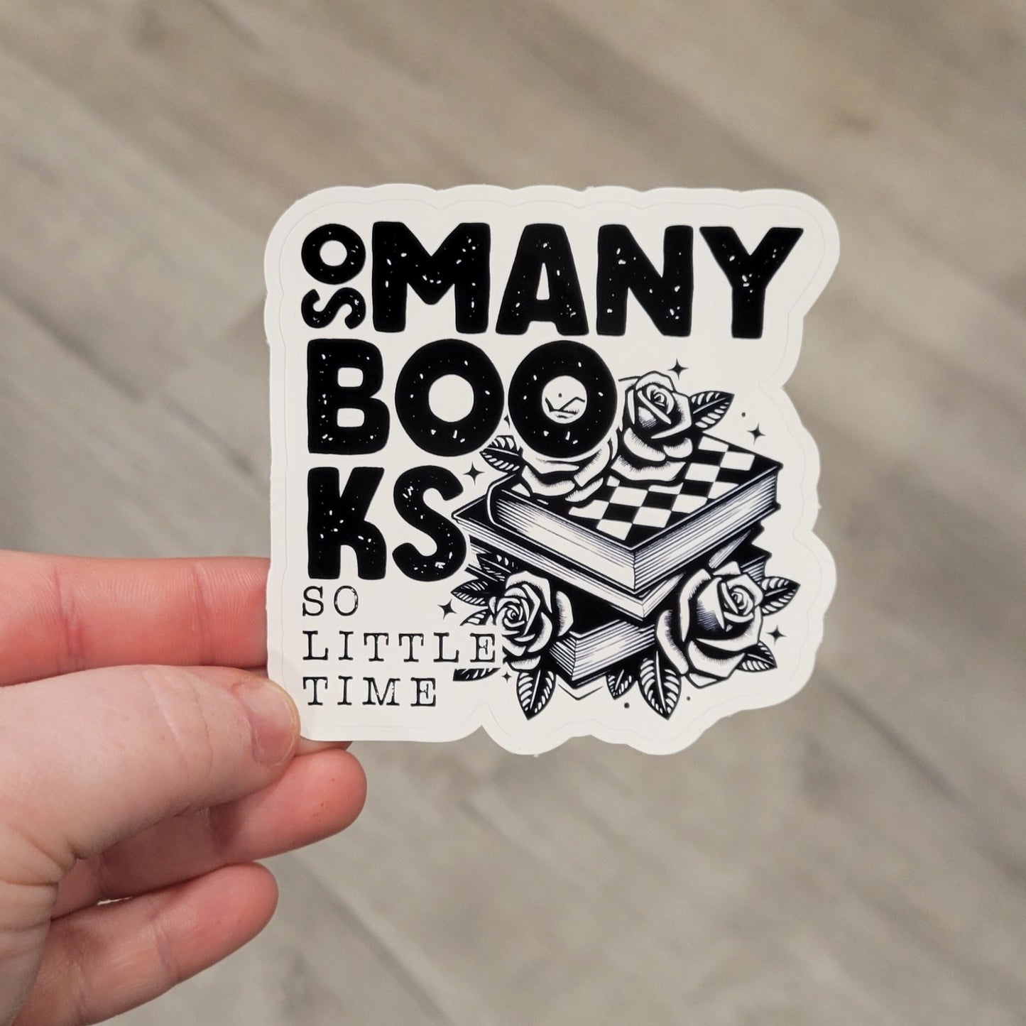 Stickers - So Many Books (4")