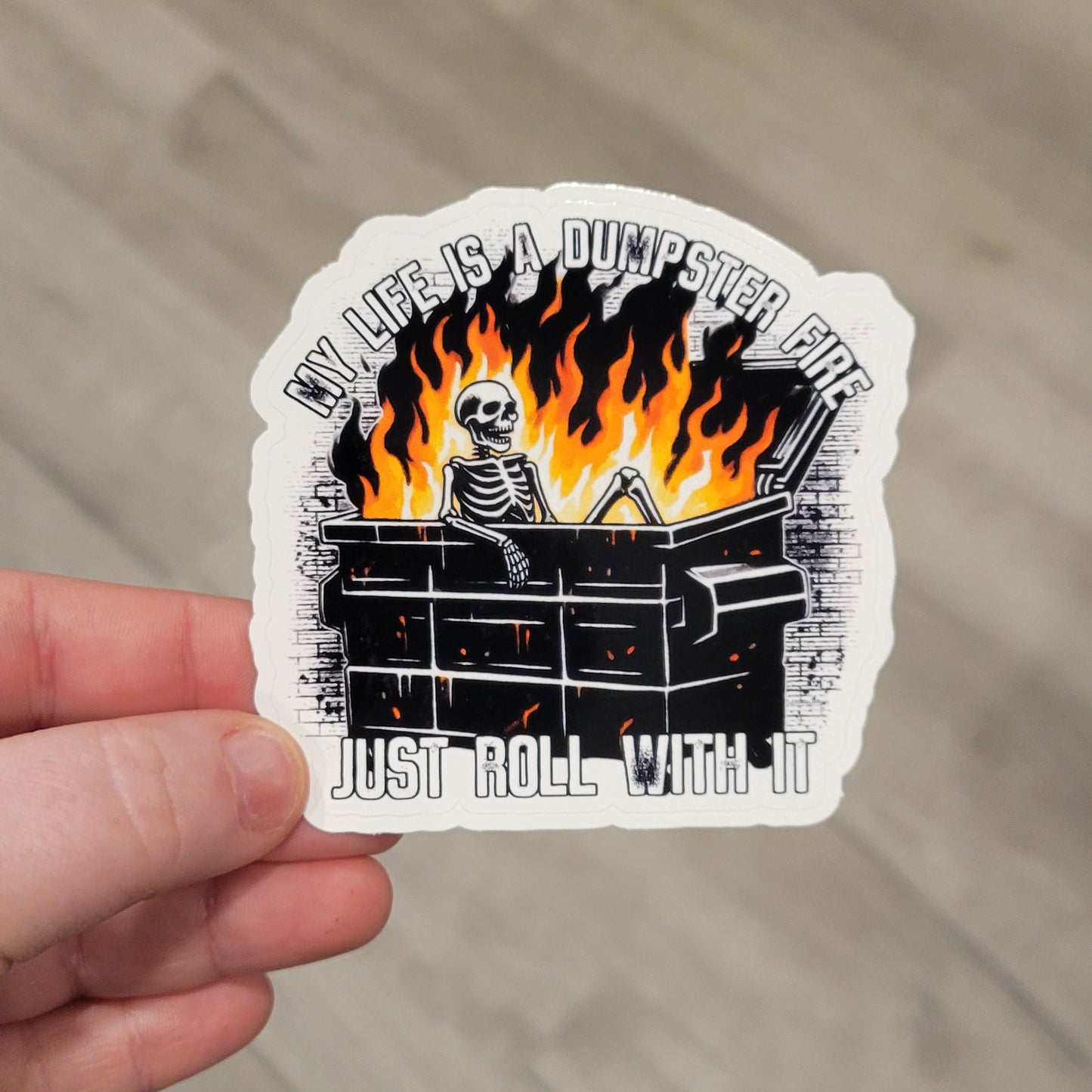 Stickers - My Life is a Dumpster Fire (4")