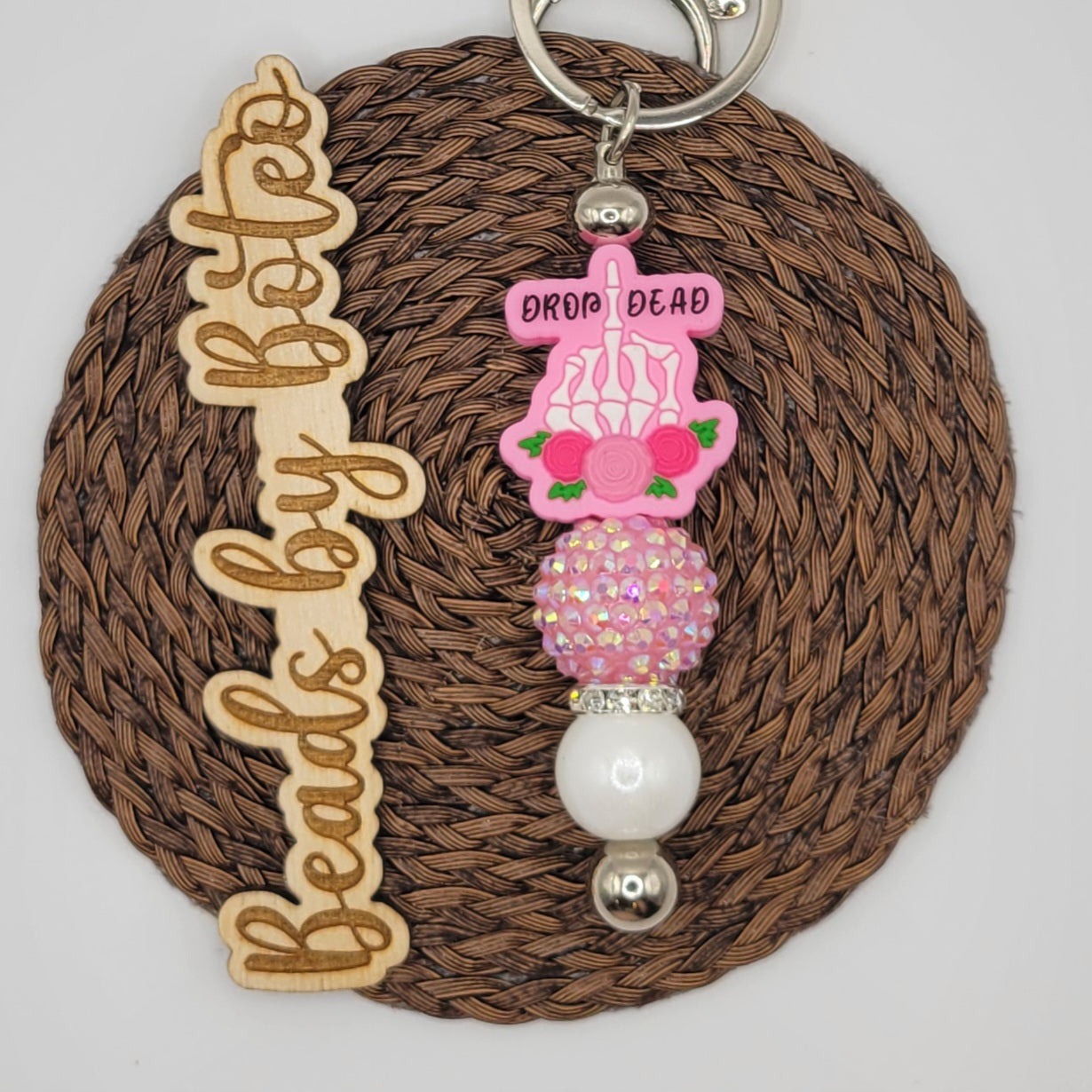 Keychains - Drop Dead (pink)