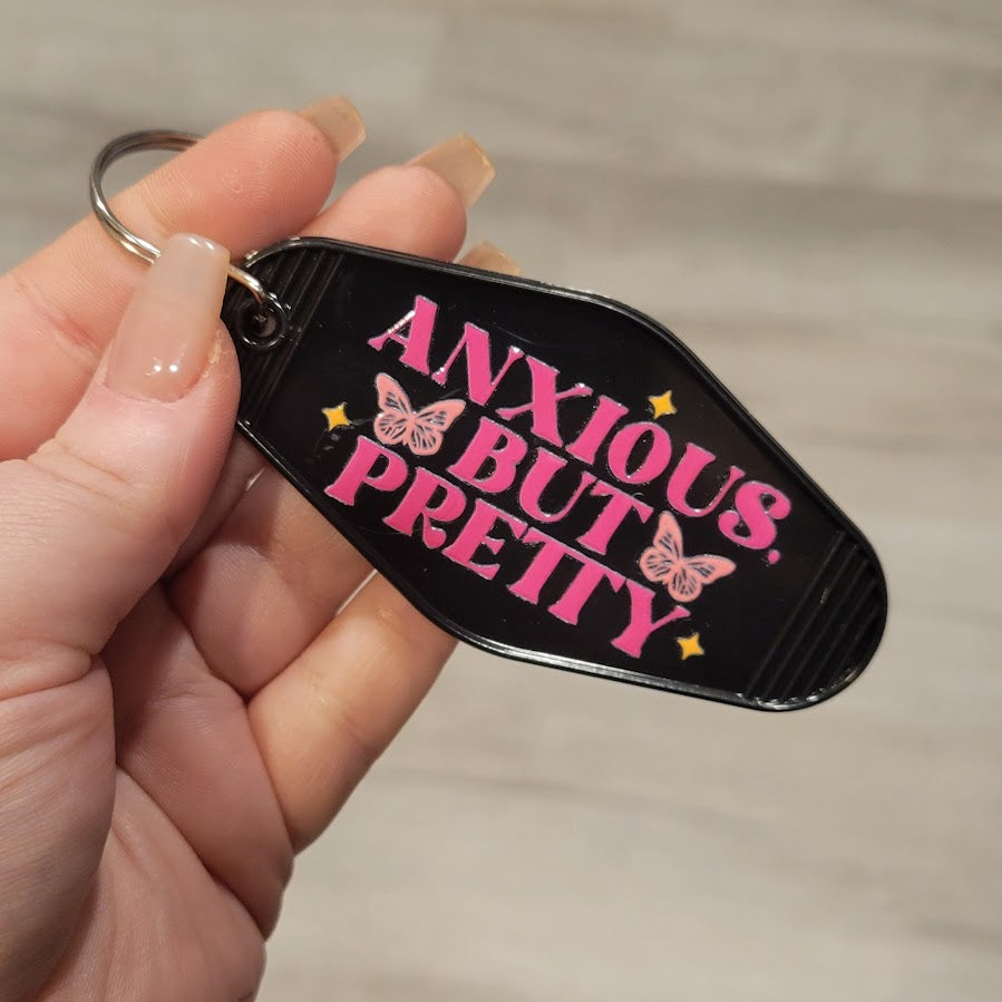 Motel Keychain - Anxious But Pretty