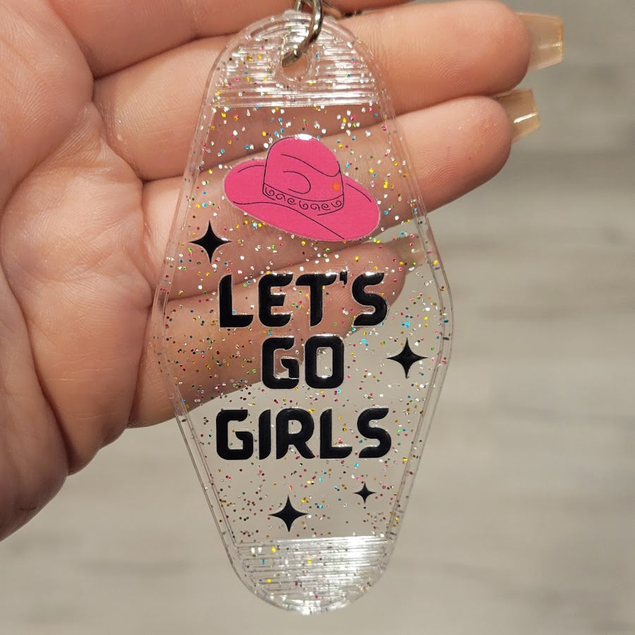 Motel Keychain - Let's Go Girls