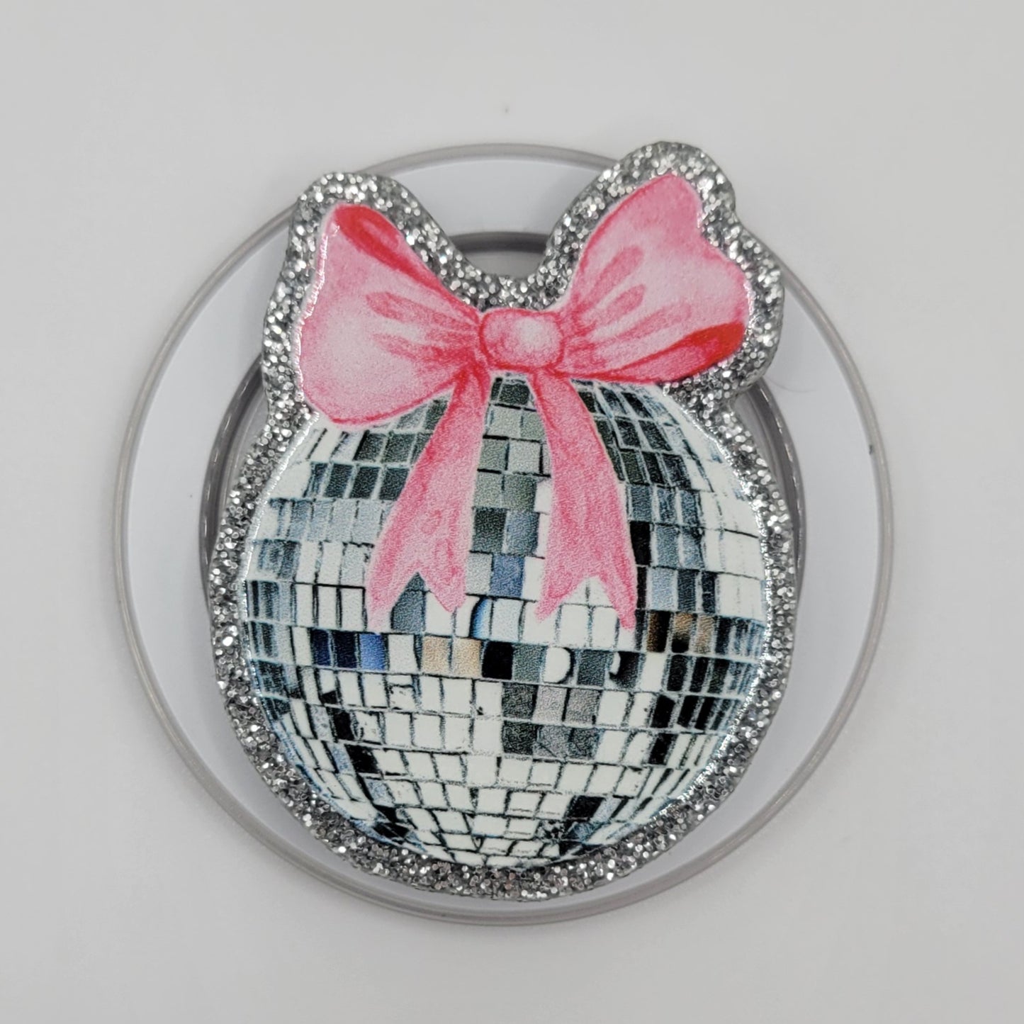 Phone or E-Reader Grip - Coquette Disco Ball