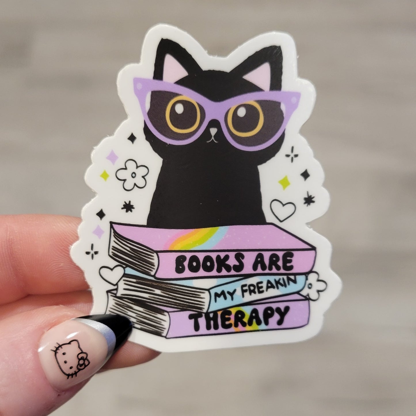 Stickers - Books Are My Freaking Therapy