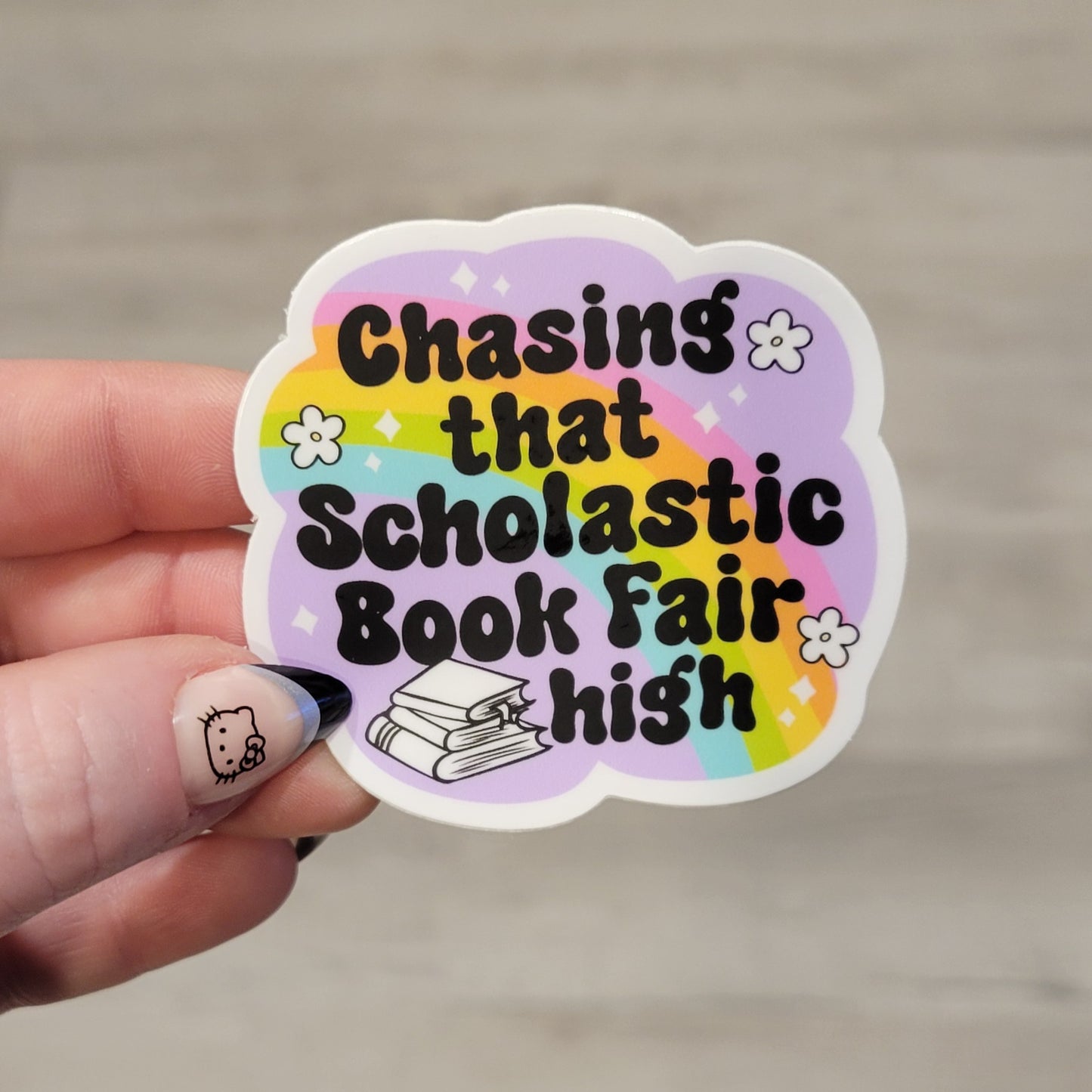 Stickers - Chasing That Scholastic Book Fair High