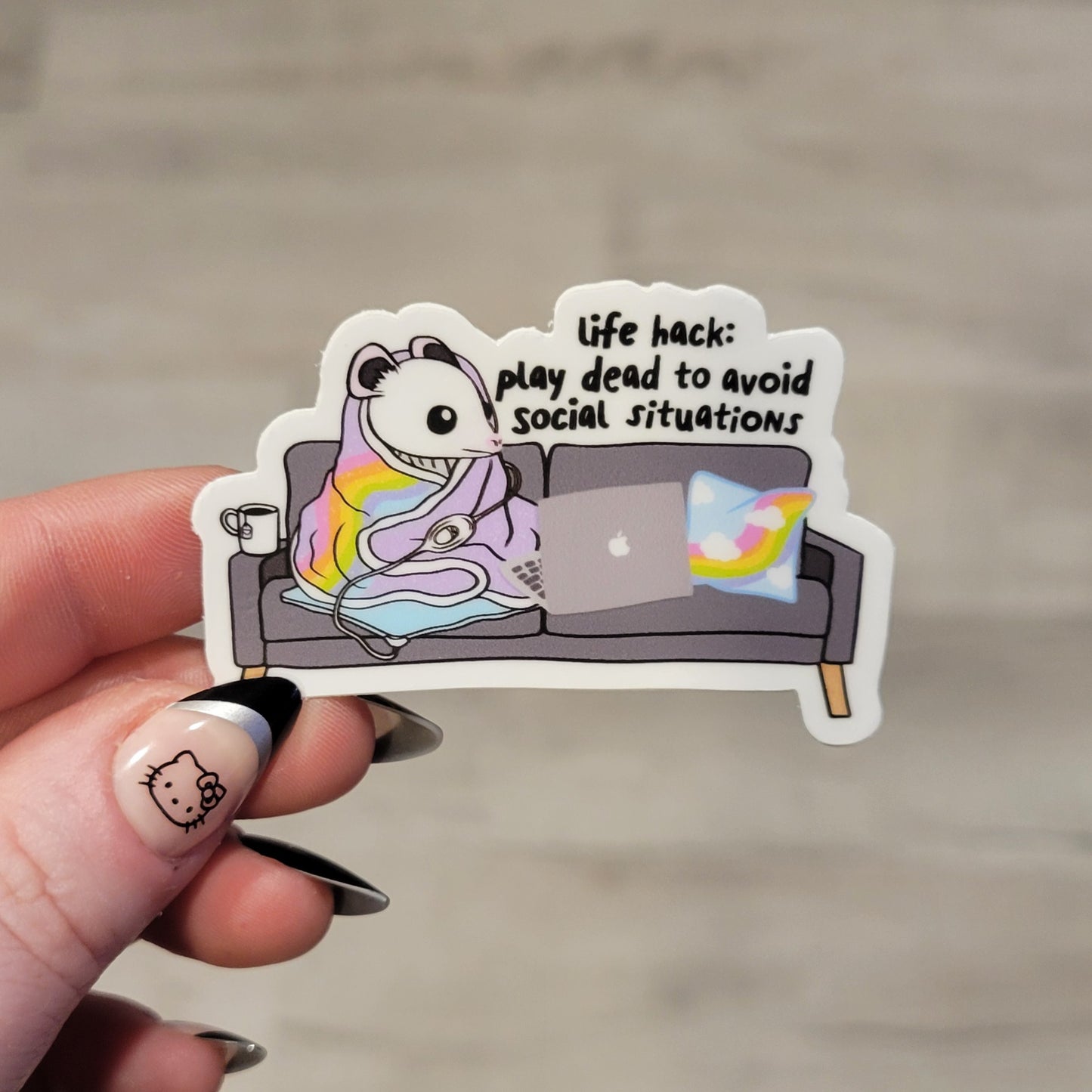 Stickers - Life Hack: Play Dead