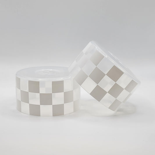 Tumbler Boots - Clear White Checkered