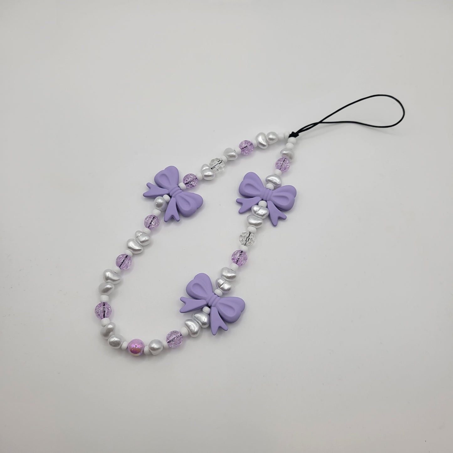 Wrist Straps - Purple Bows