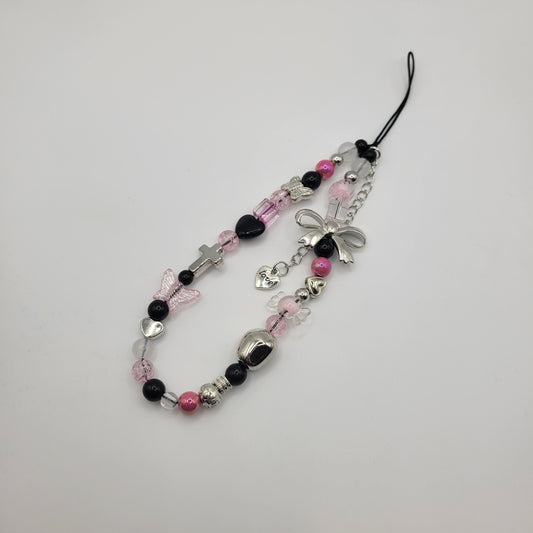 Wrist Straps - Pink + Black