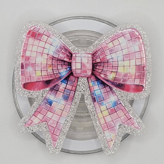 Phone or E-Reader Grip - Rhinestone Bow