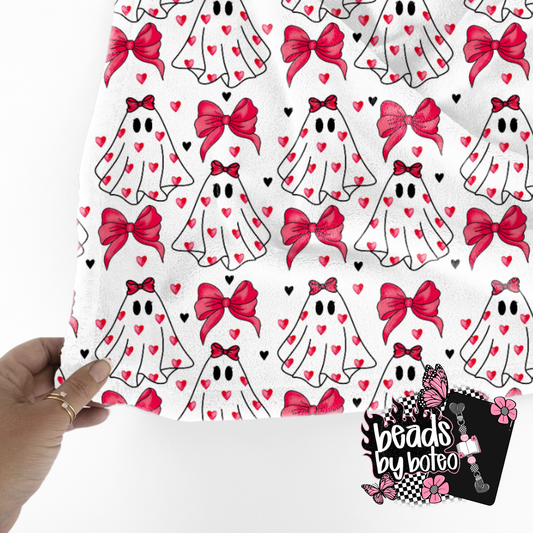 Heart Ghosts Plush Blanket