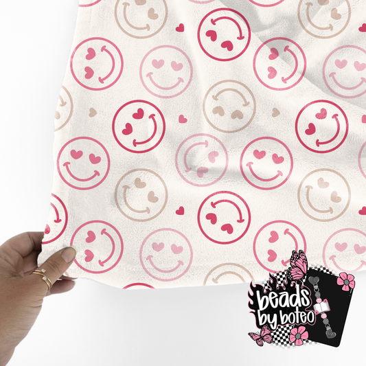 Heart Smile Plush Blanket