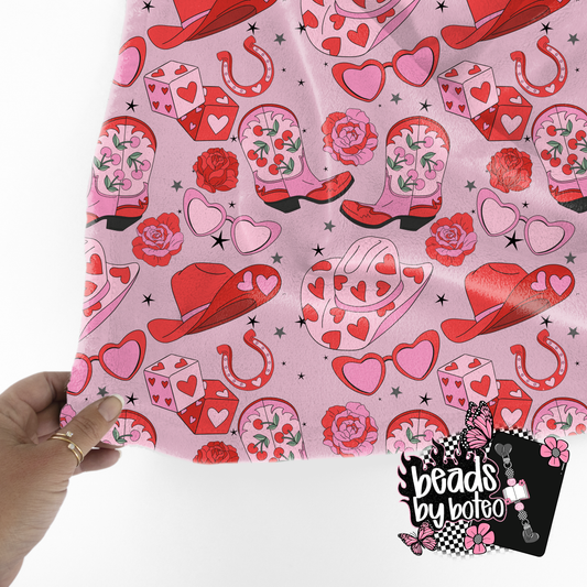Howdy Valentine Plush Blanket