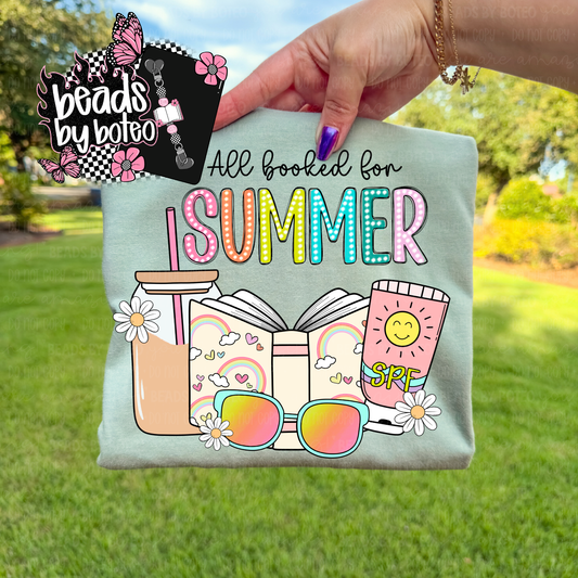 All Booked for Summer Comfort Colors Shirt