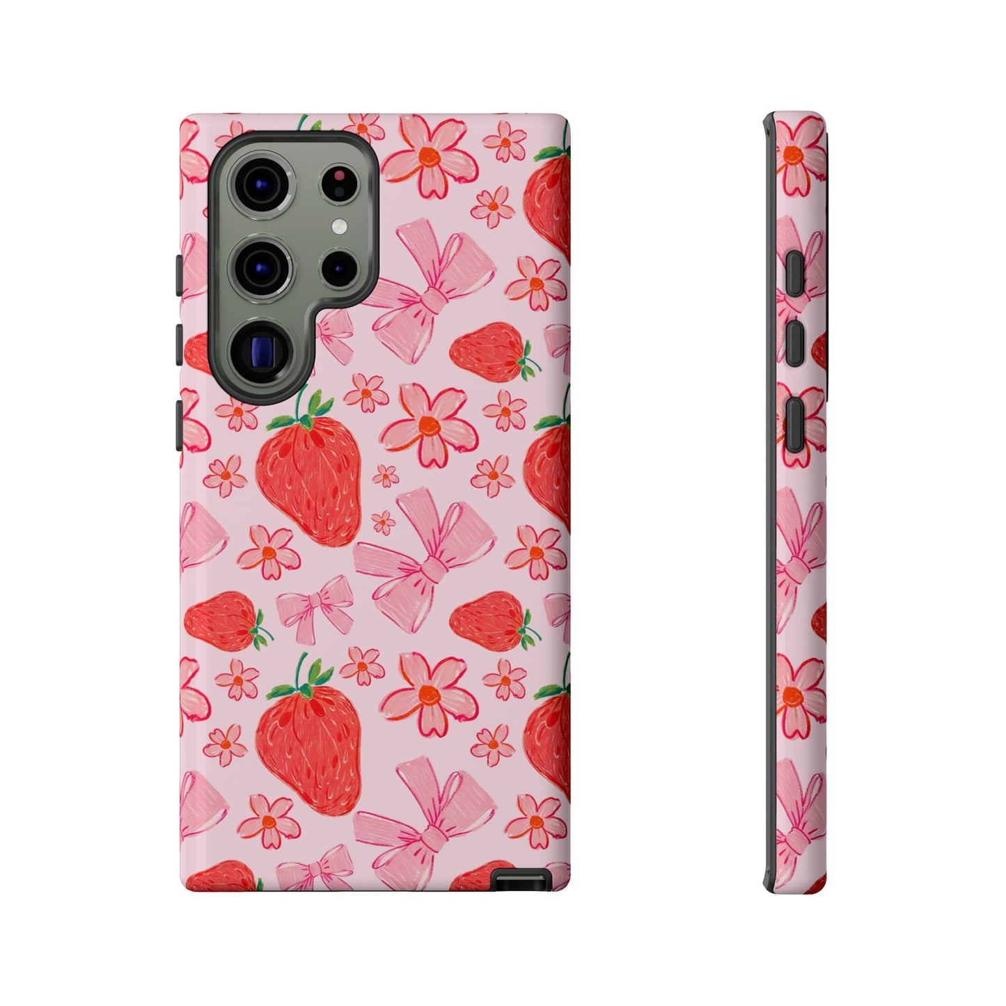 Coquette Strawberries Phone Case