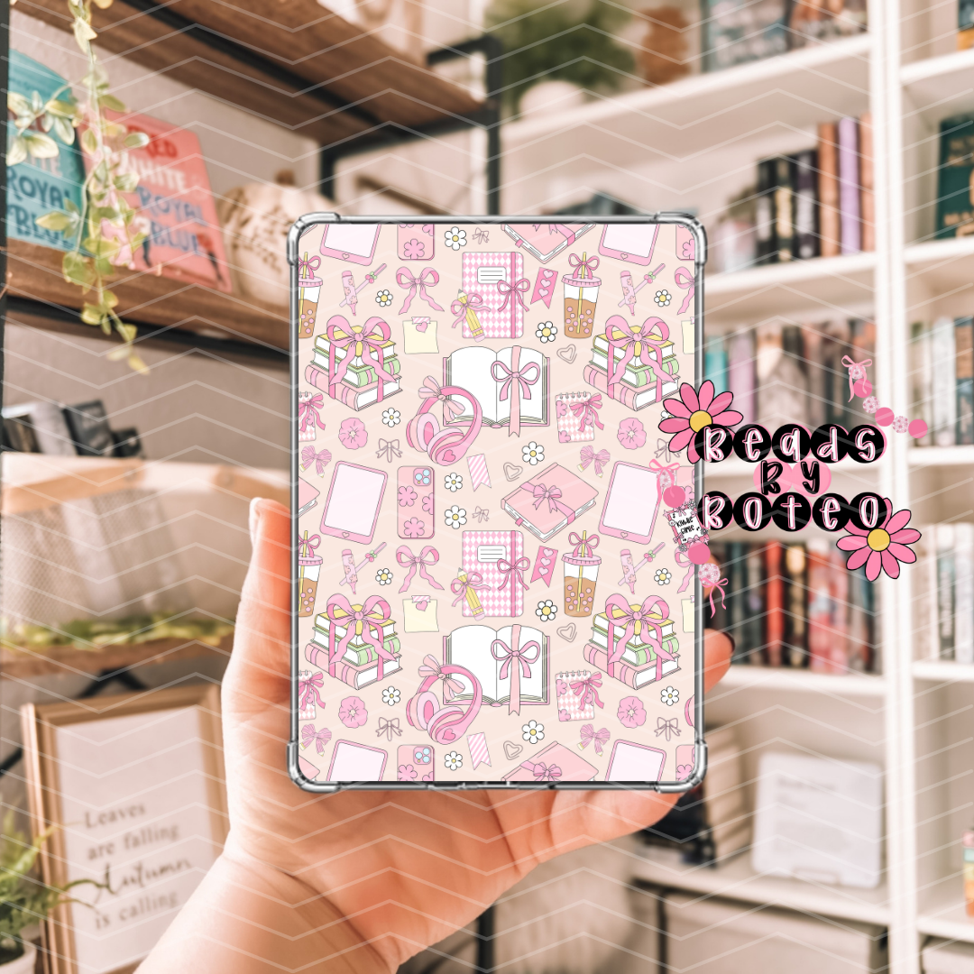 Kindle Insert - Preppy Books (Cream)