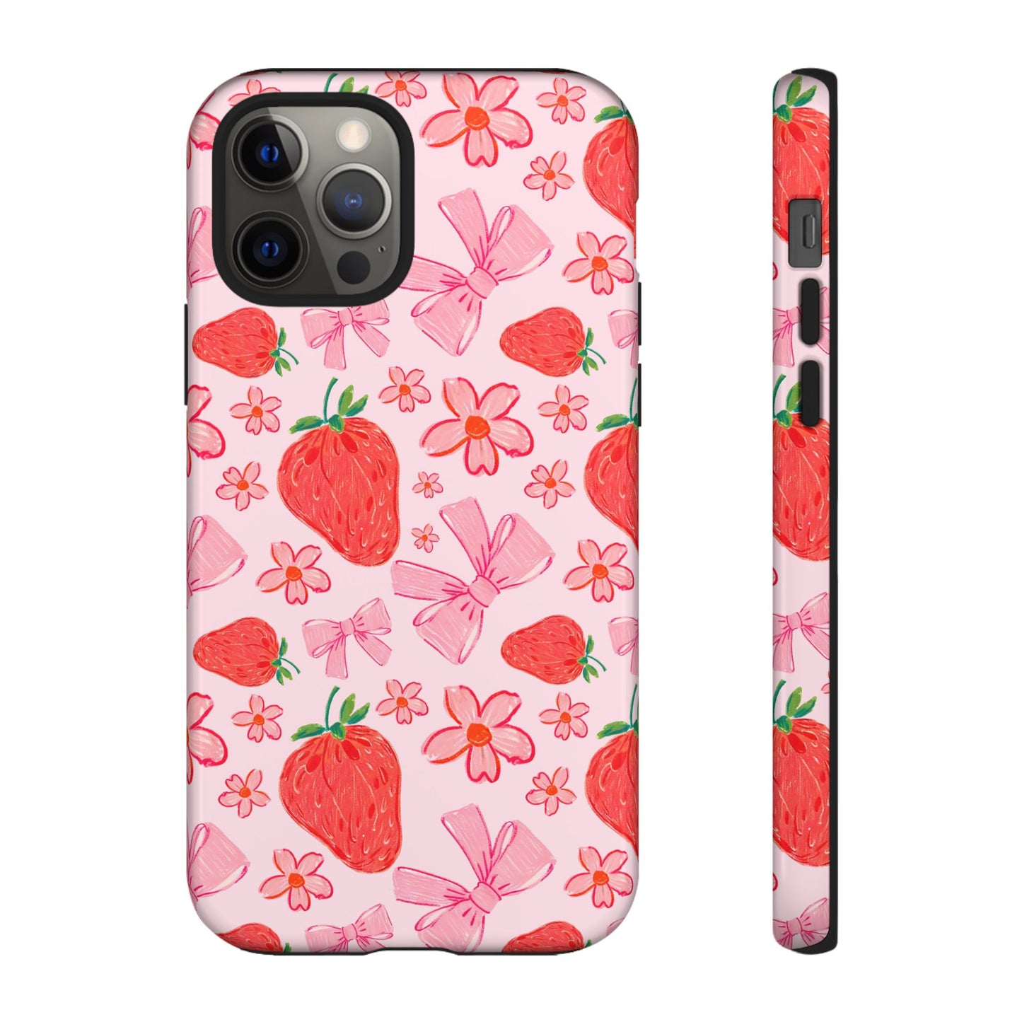 Coquette Strawberries Phone Case