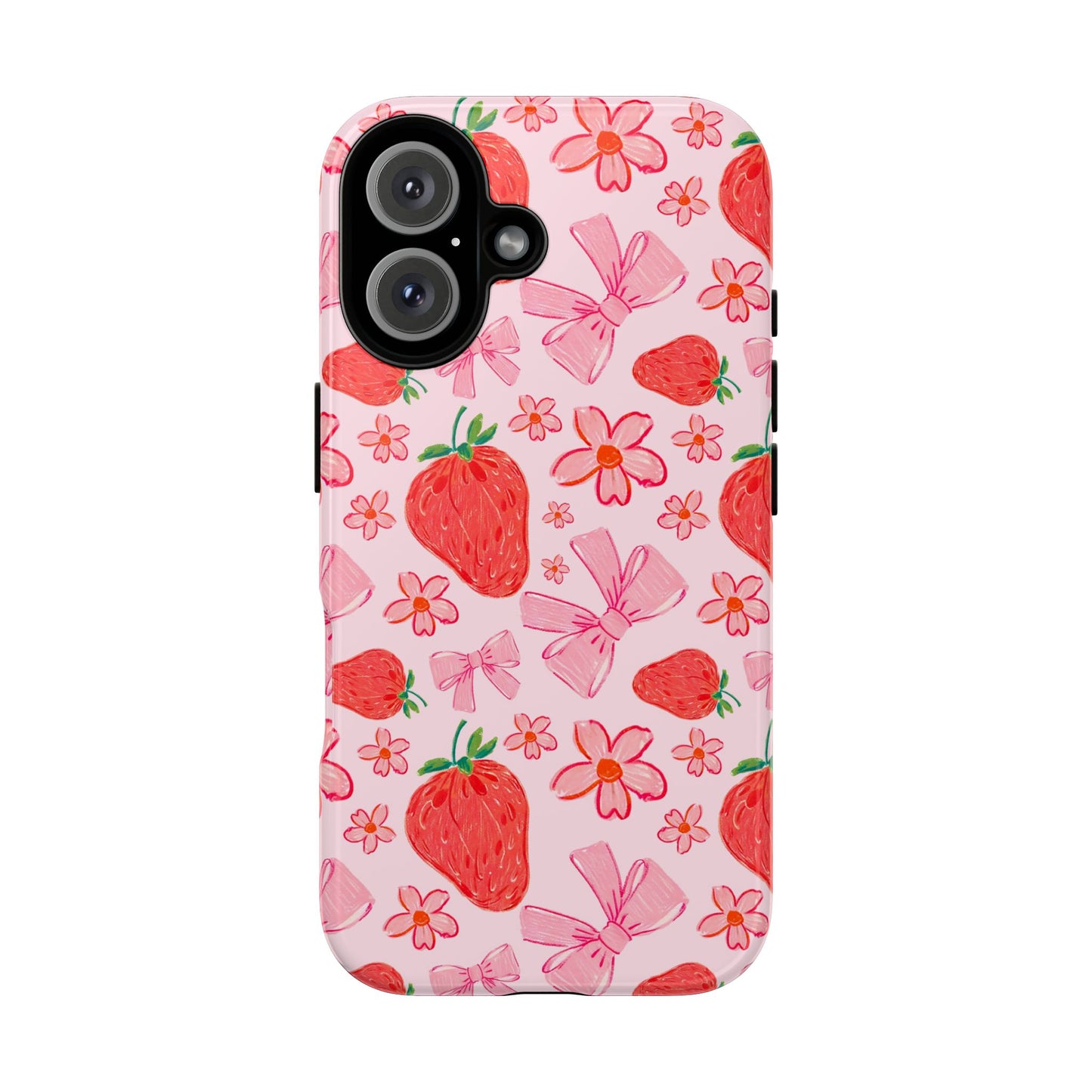 Coquette Strawberries Phone Case