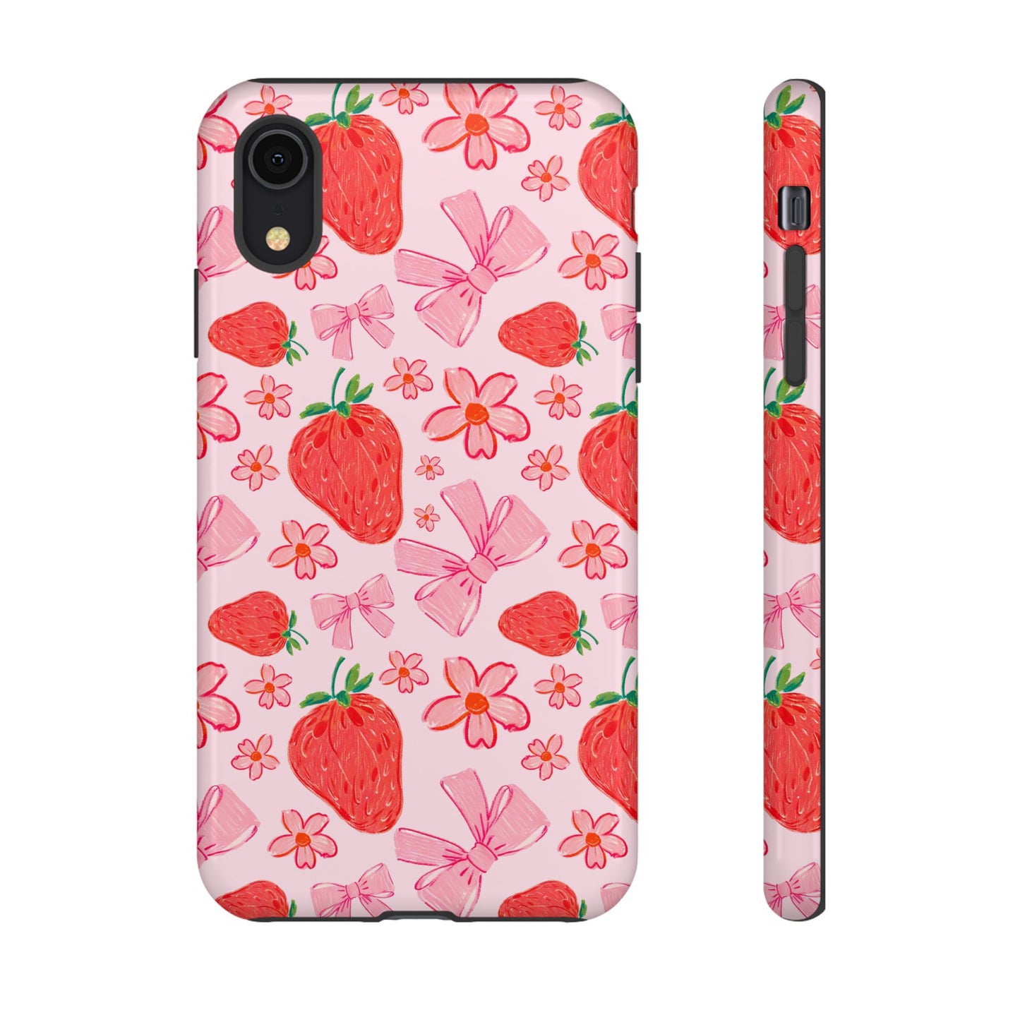 Coquette Strawberries Phone Case