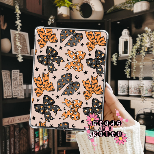 Kindle Insert - Orange Halloween Bows
