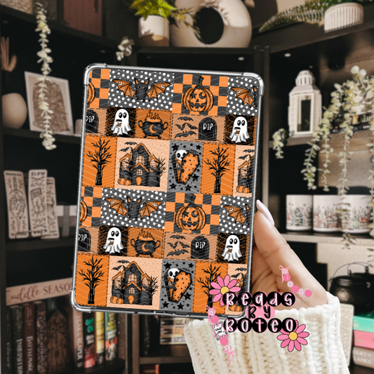 Kindle Insert - Halloween Collage (orange)