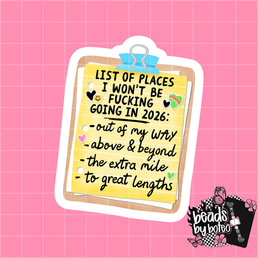Stickers - 2026 List