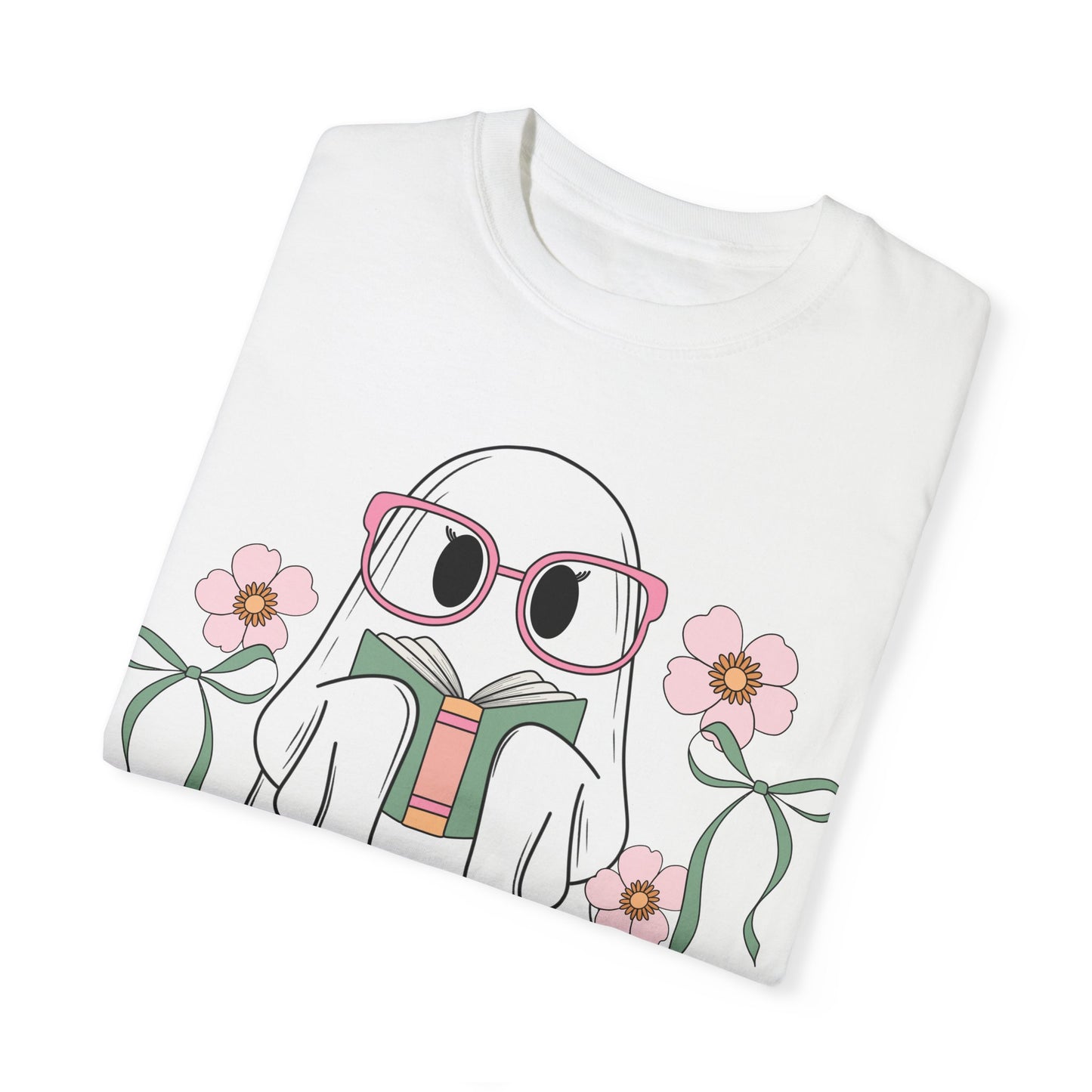 Girly Book Ghost Unisex Comfort Colors Shirt