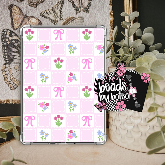 Kindle Insert - Pink Flowers