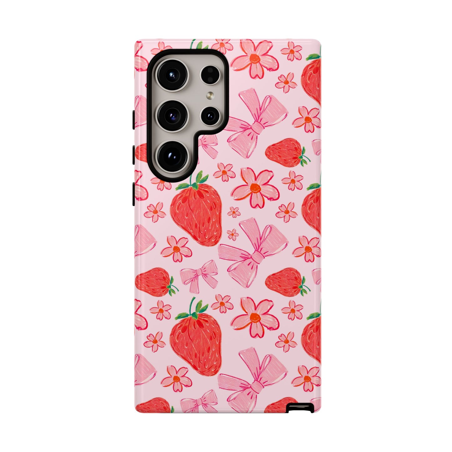 Coquette Strawberries Phone Case