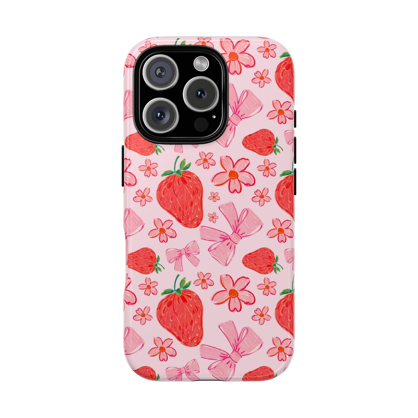 Coquette Strawberries Phone Case