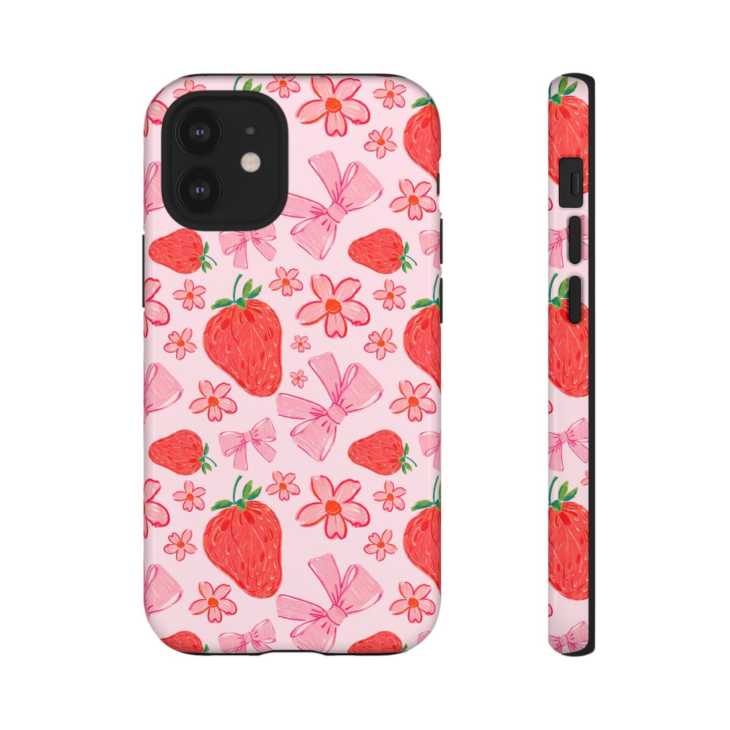 Coquette Strawberries Phone Case