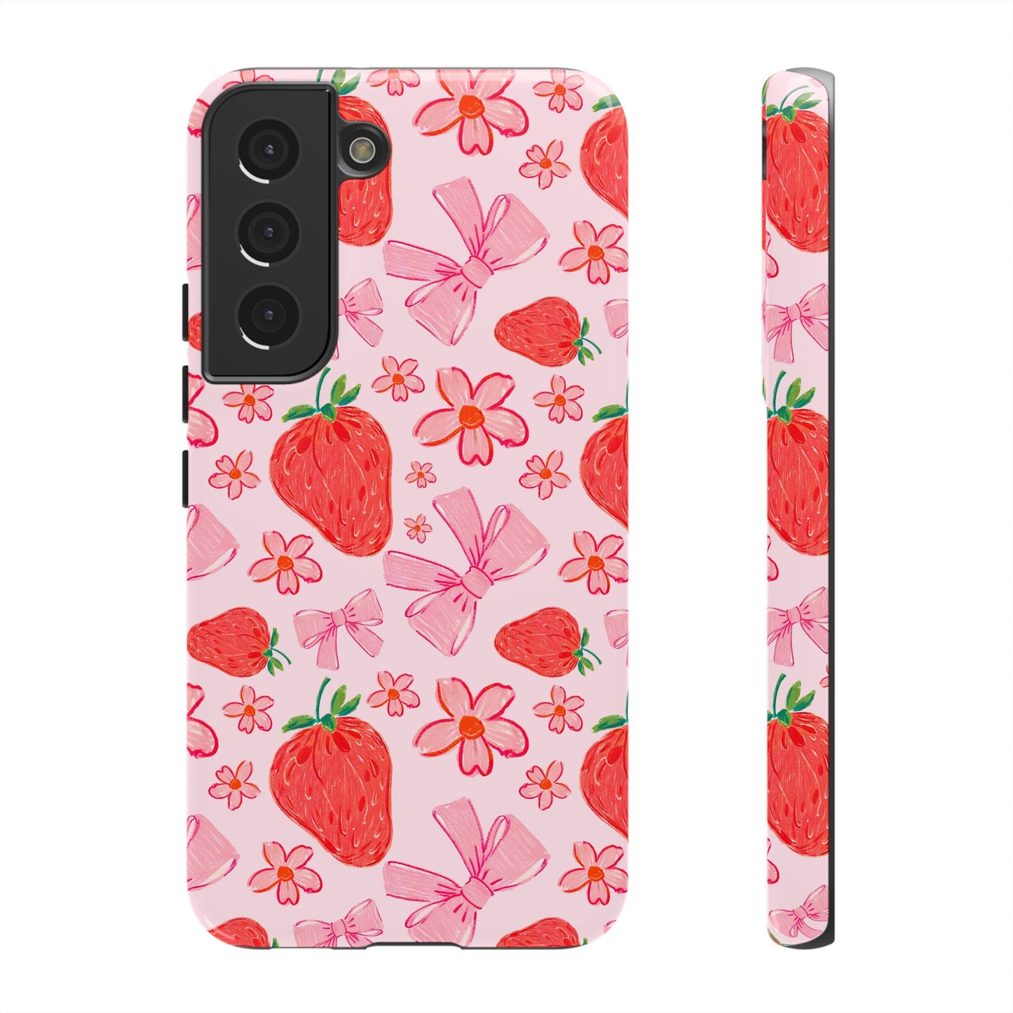 Coquette Strawberries Phone Case