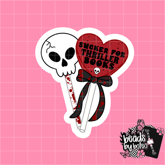 Stickers - Sucker for Thriller Books