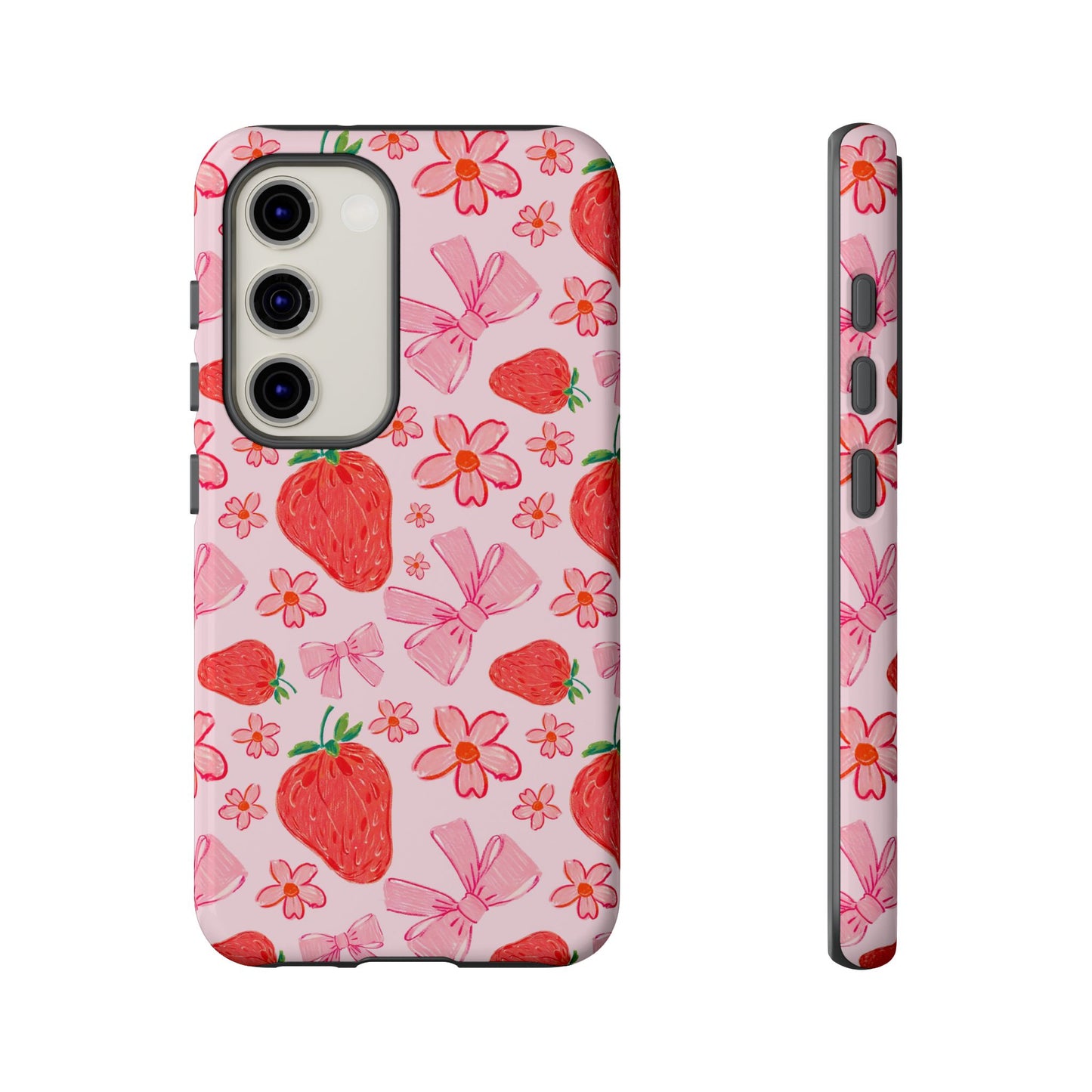 Coquette Strawberries Phone Case