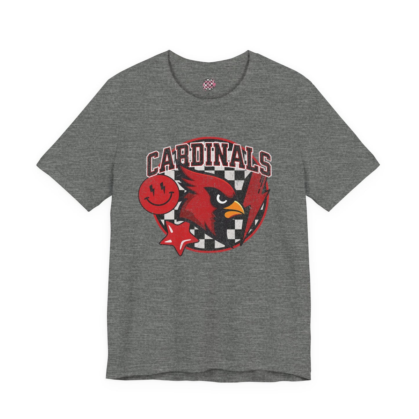 Checkered Cardinals | Unisex Jersey Short Sleeve Tee