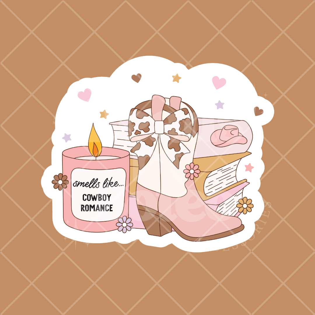 Stickers - Smells Like Cowboy Romance