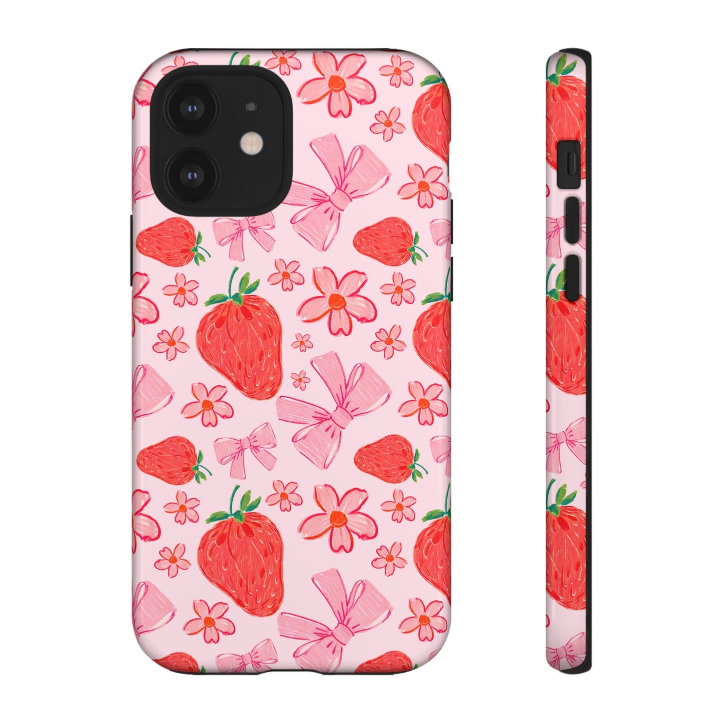 Coquette Strawberries Phone Case