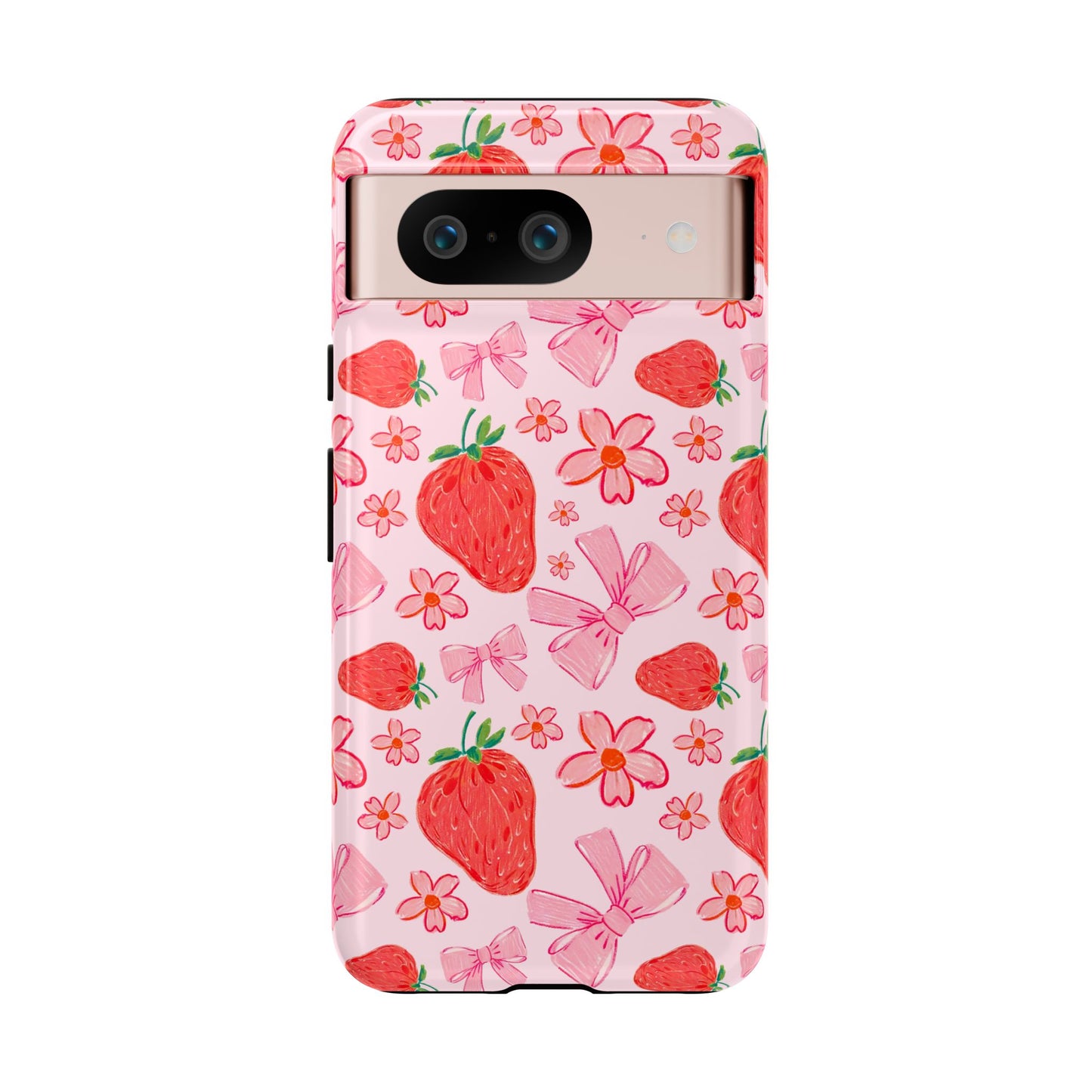 Coquette Strawberries Phone Case