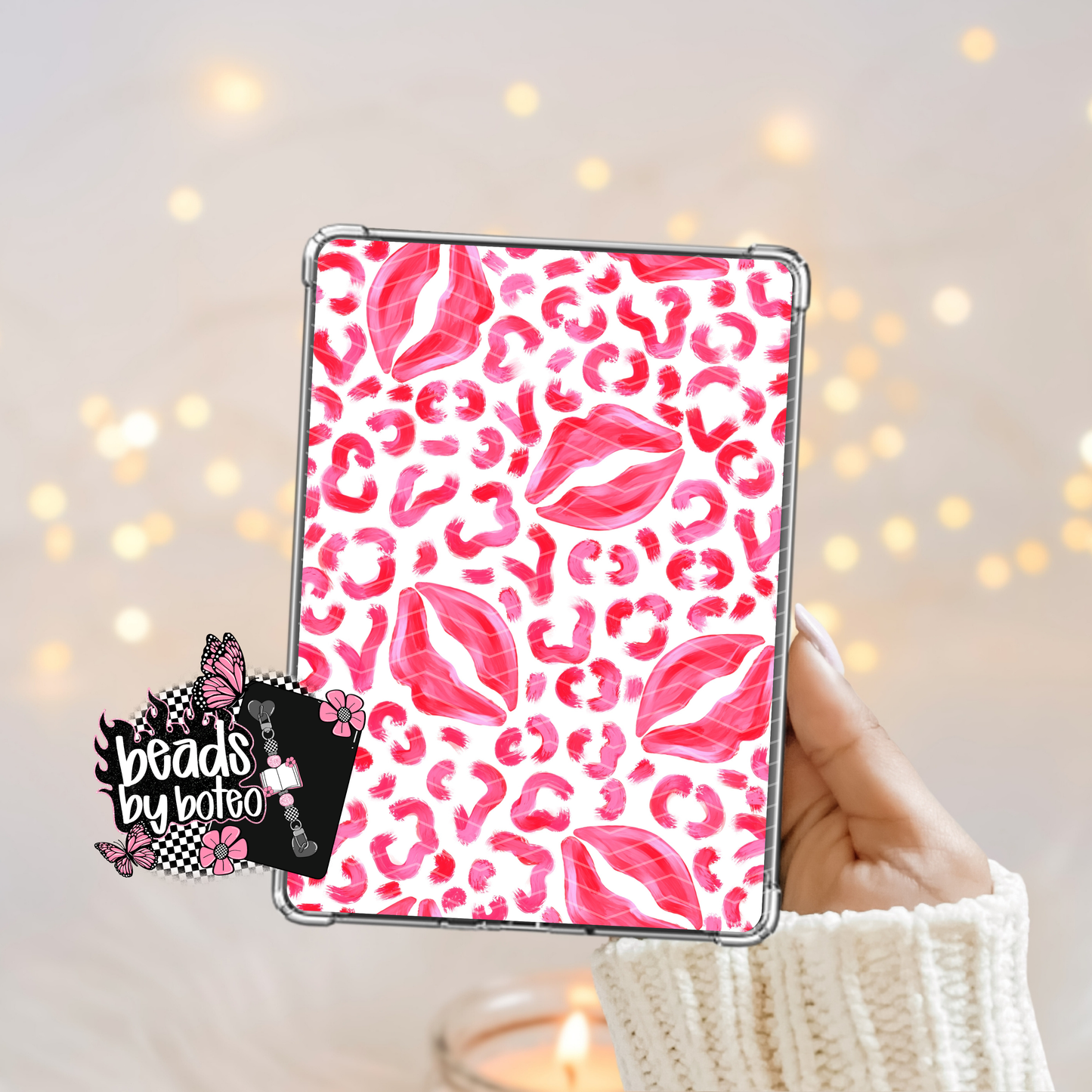 Kindle Insert - Leopard Lips