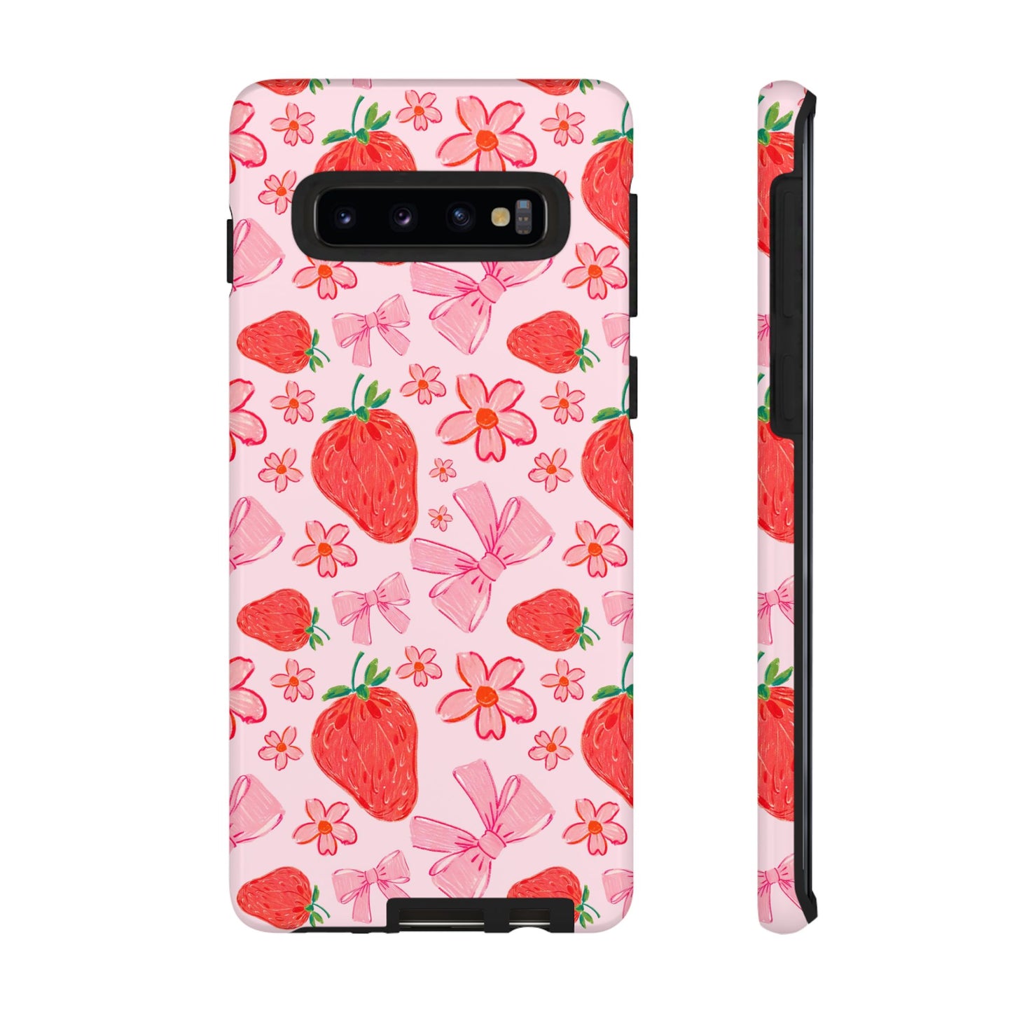 Coquette Strawberries Phone Case