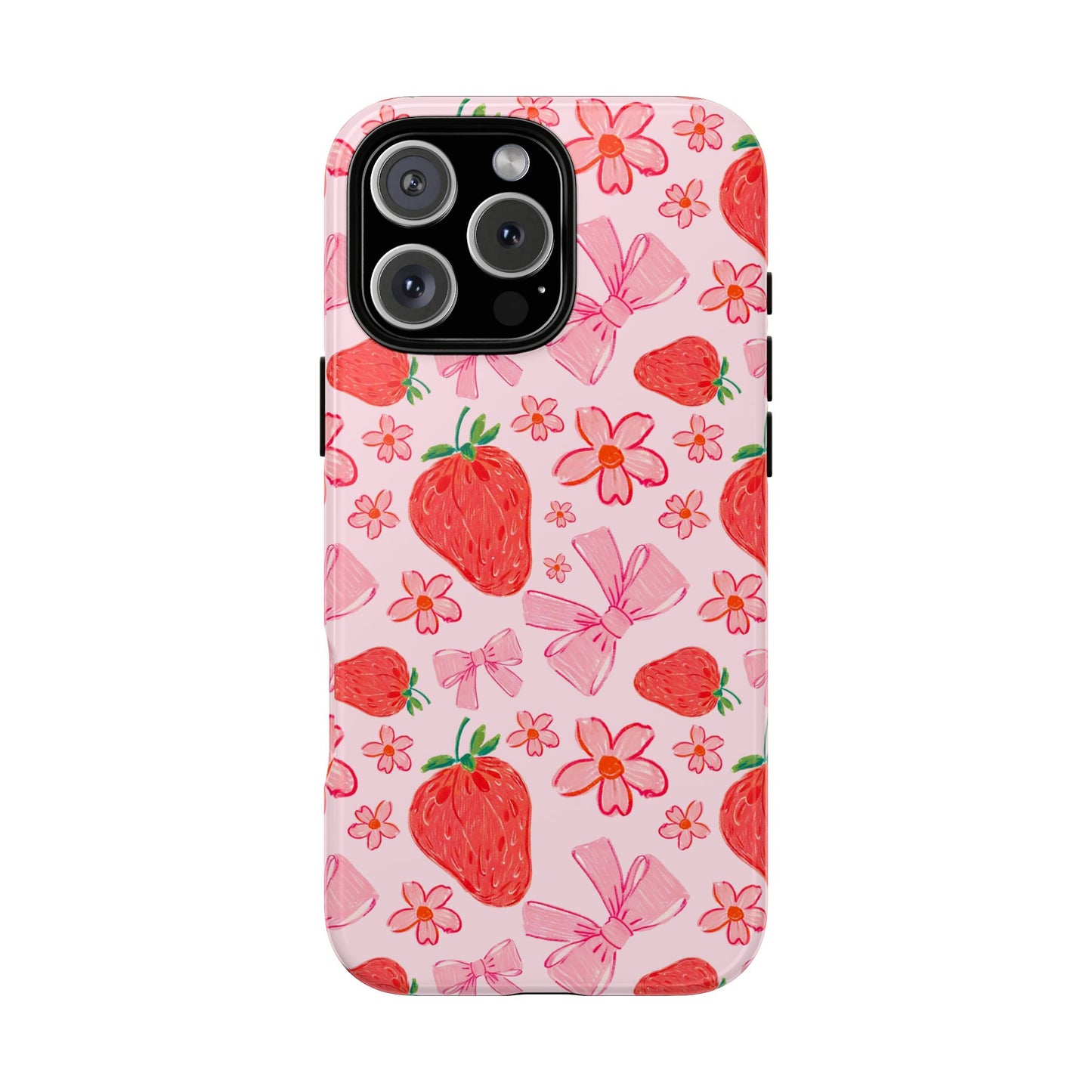 Coquette Strawberries Phone Case