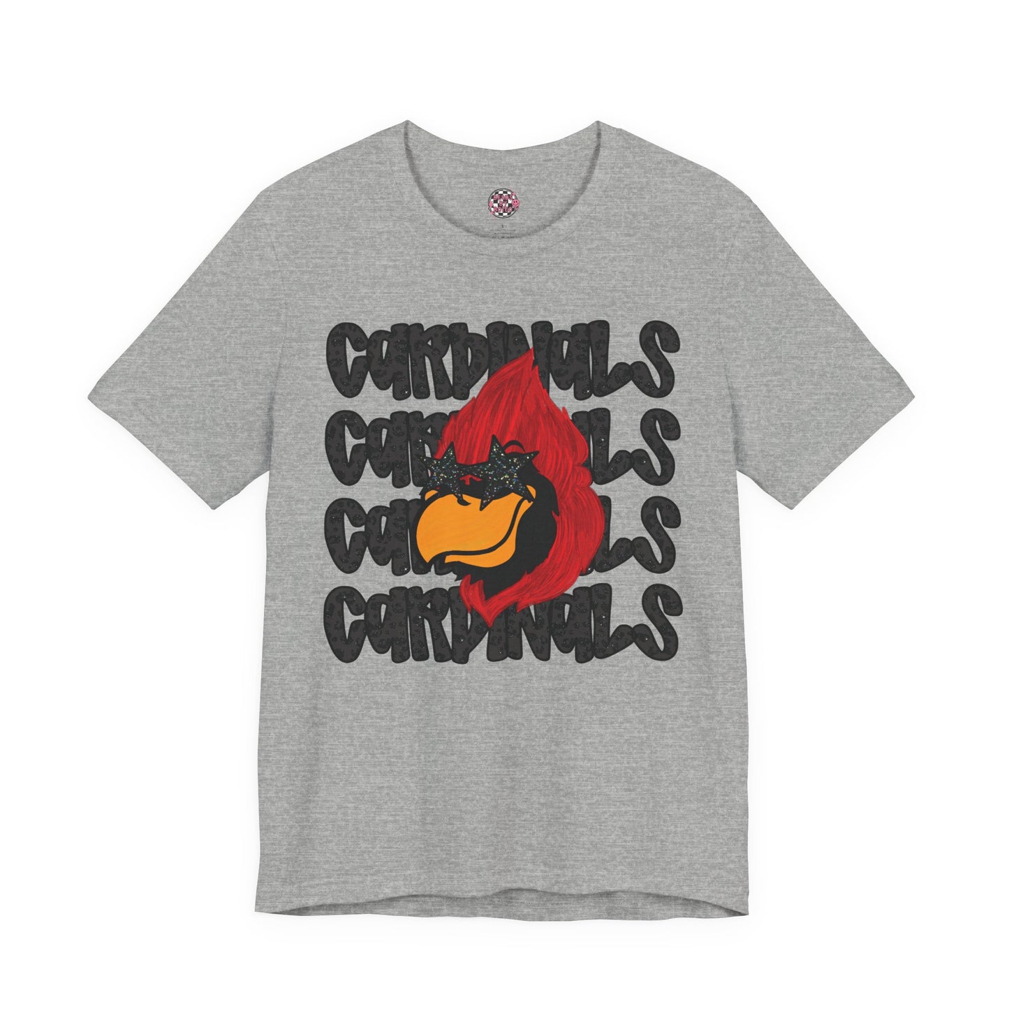 Cardinals (Leopard Letters) | Unisex Jersey Short Sleeve Tee